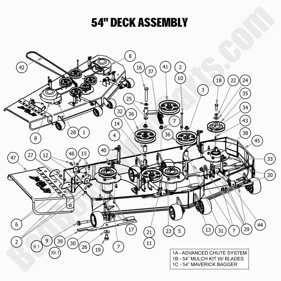 2020 Maverick 54" Deck Assembly